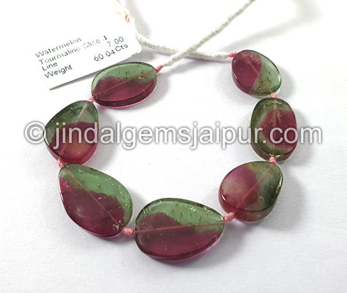 Watermelon Tourmaline Smooth Slices