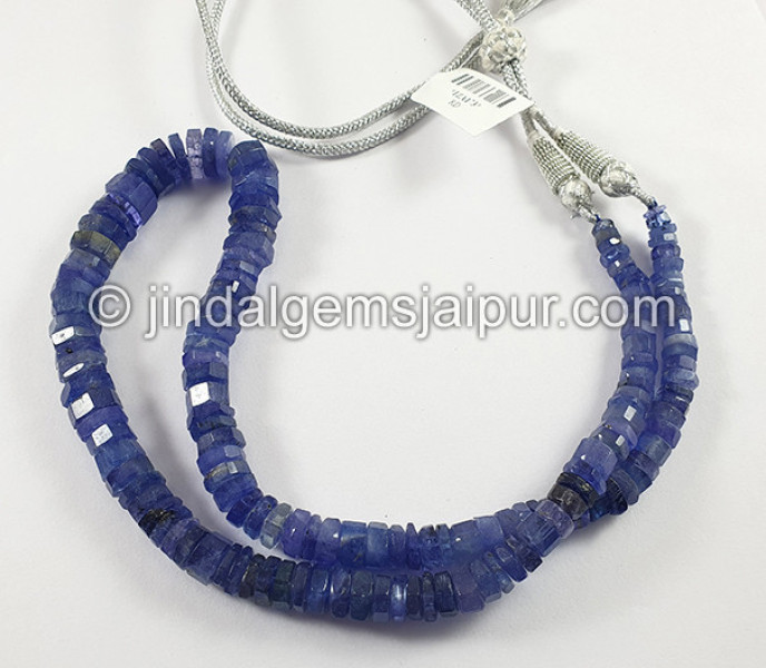 Tanzanite Step Cut Bolt Shape Beads