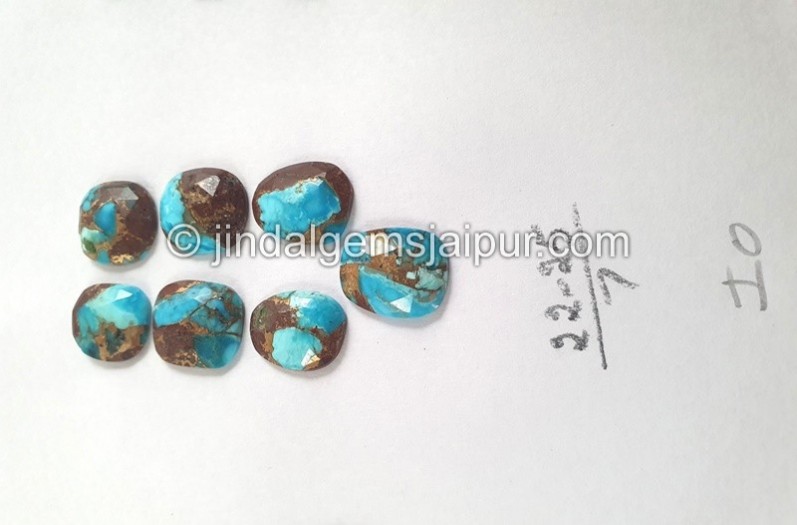 Copper Lava Mohave Turquoise Rose Cut Slices
