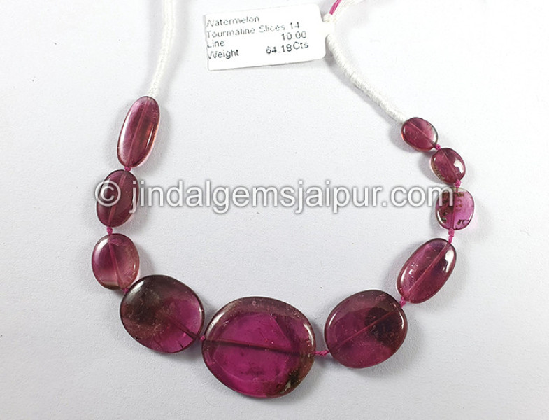 Watermelon Tourmaline Smooth Slices