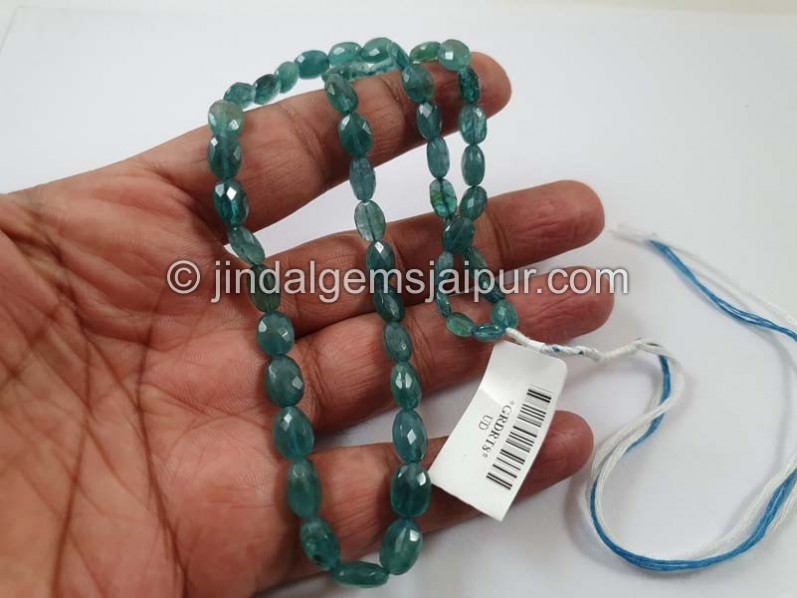 Indicolite Grandidierite Faceted Oval Beads