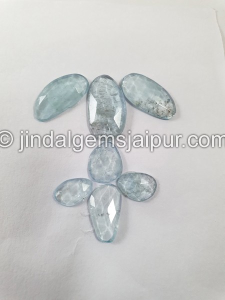 Aquamarine Rose Cut Slices