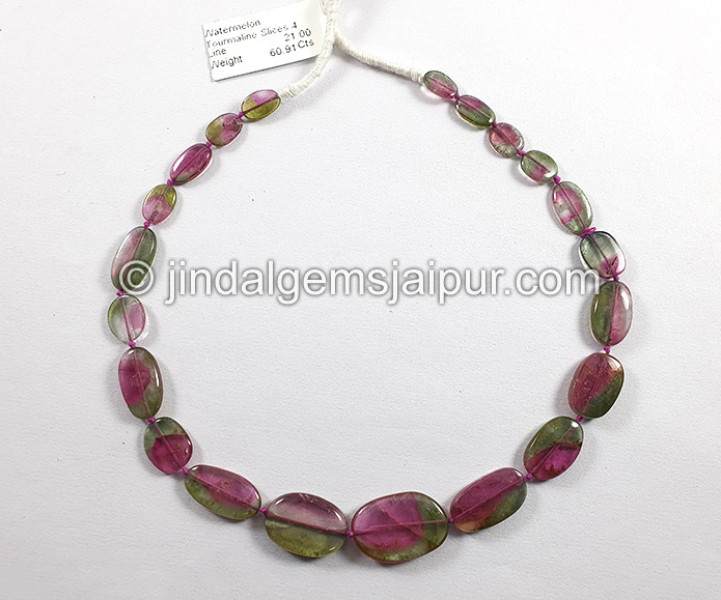 Watermelon Tourmaline Smooth Slices