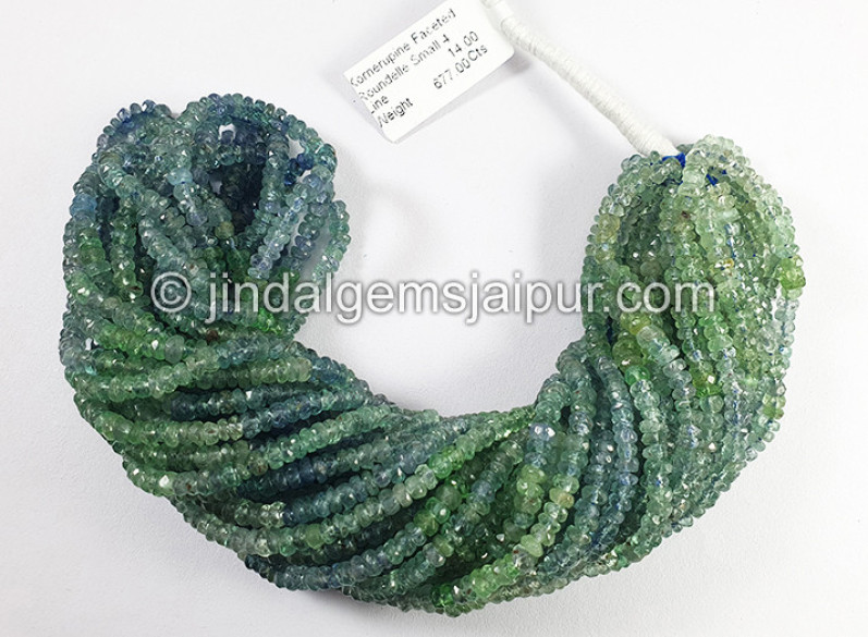 Kornerupine Faceted Roundelle Shape Small Beads