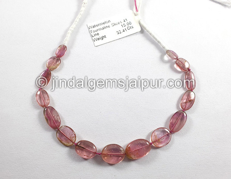 Watermelon Tourmaline Smooth Slices