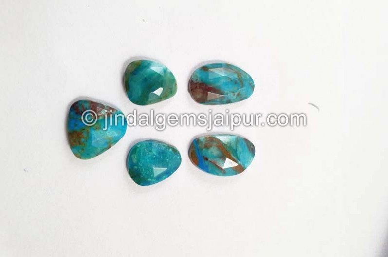 Blue Opalina Rose Cut Slices