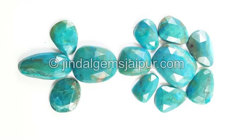 Blue Opalina Rose Cut Slices