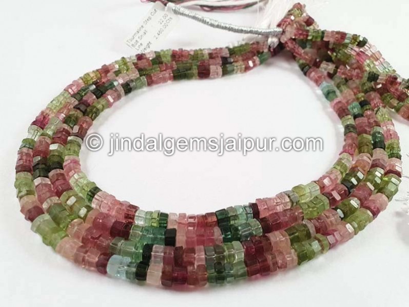 Tourmaline Step Cut Bolt Beads