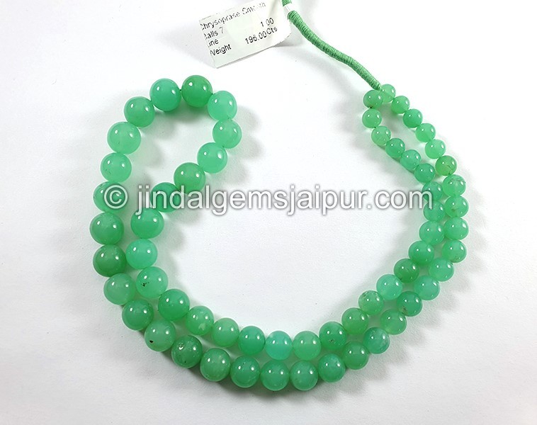 Chrysoprase Smooth Round Balls Shape Beads