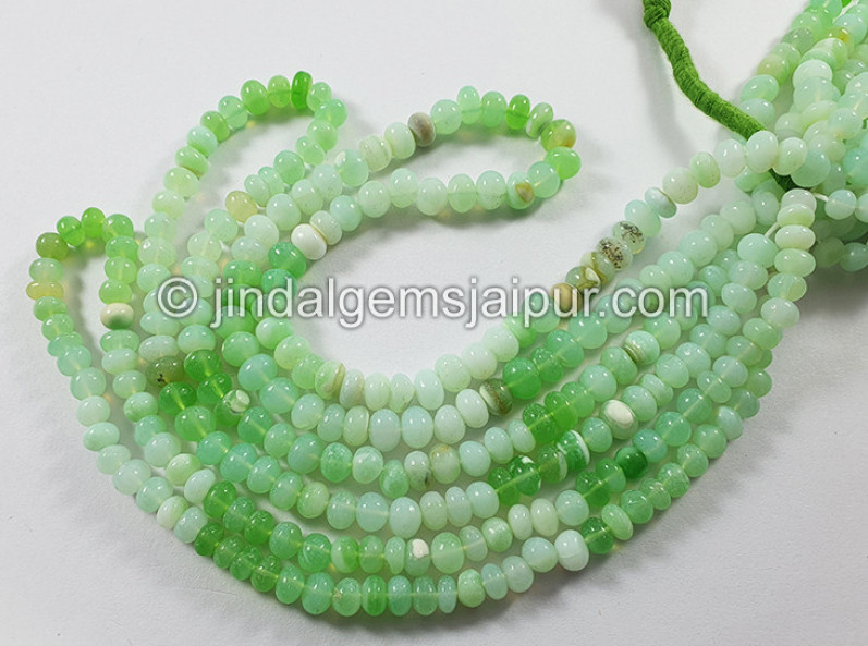 Multi Opal Smooth Roundelle Shape Beads