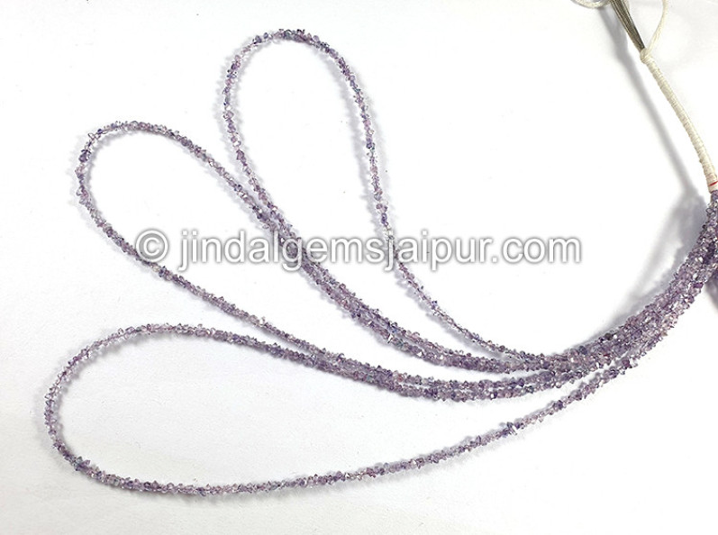 Light Purple Double Terminated Diamond Quartz Beads
