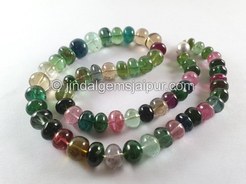 Tourmaline Big Smooth Roundelle Beads