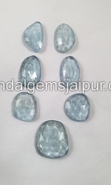 Aquamarine Rose Cut Slices