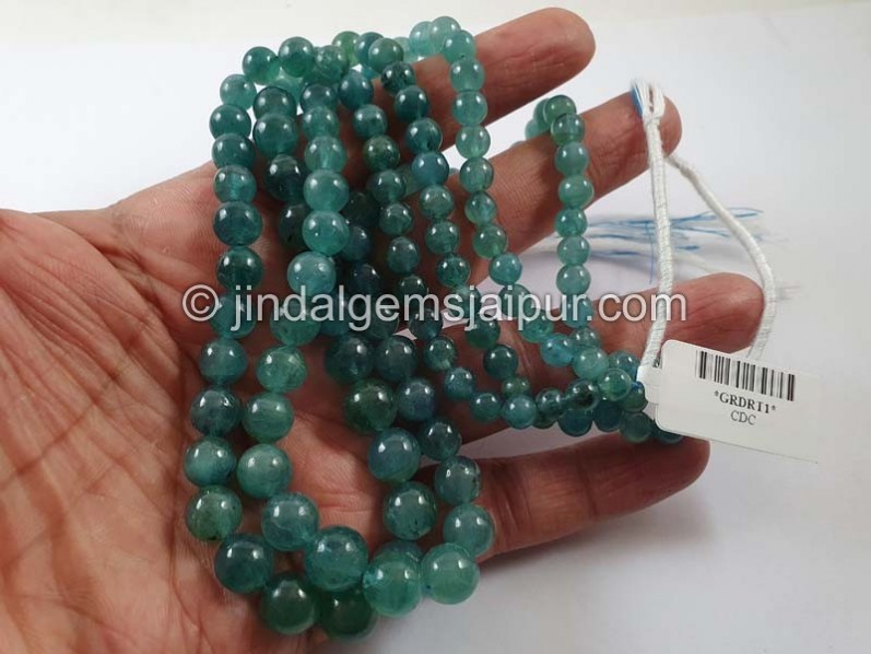 Indicolite Grandidierite Smooth Round Balls Beads