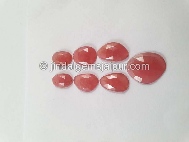 Rhodochrosite Rose Cut Slices -- DERHDC19