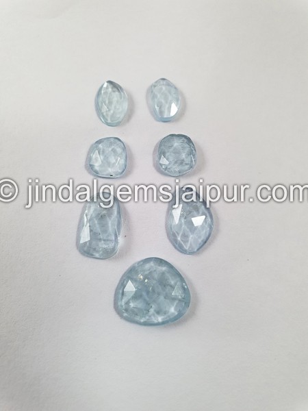 Aquamarine Rose Cut Slices