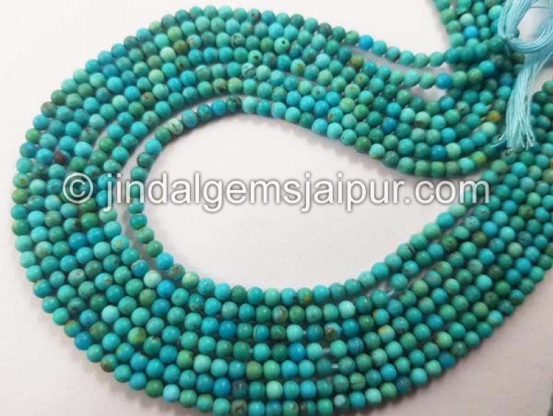 Turquoise smooth Round Shape Balls Beads