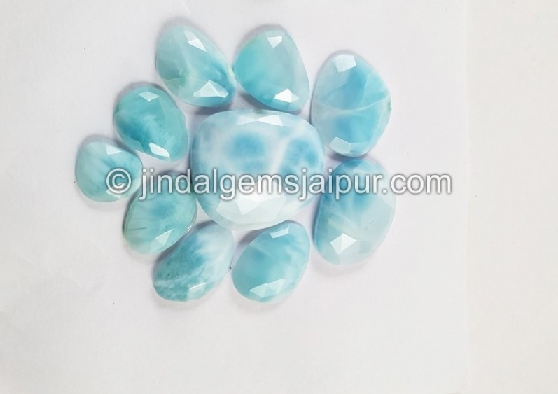 Larimar Rose Cut Slices -- DELAR19