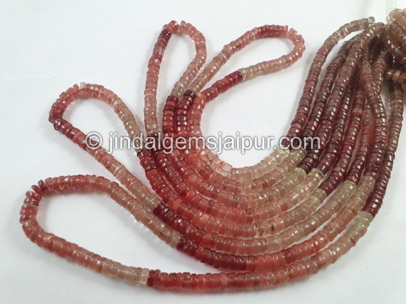 Andesine Labradorite Smooth Tyre Beads