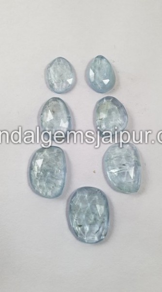 Aquamarine Rose Cut Slices