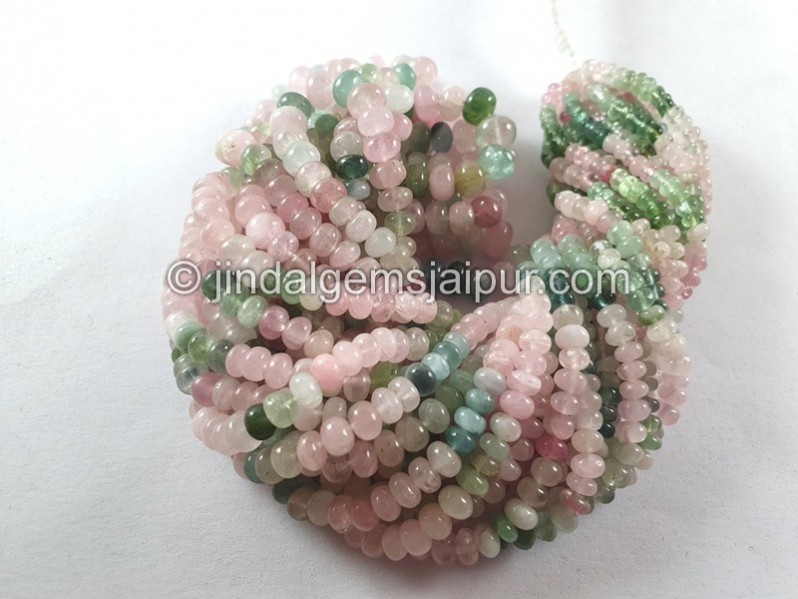 Afghan Tourmaline Smooth Roundelle Beads