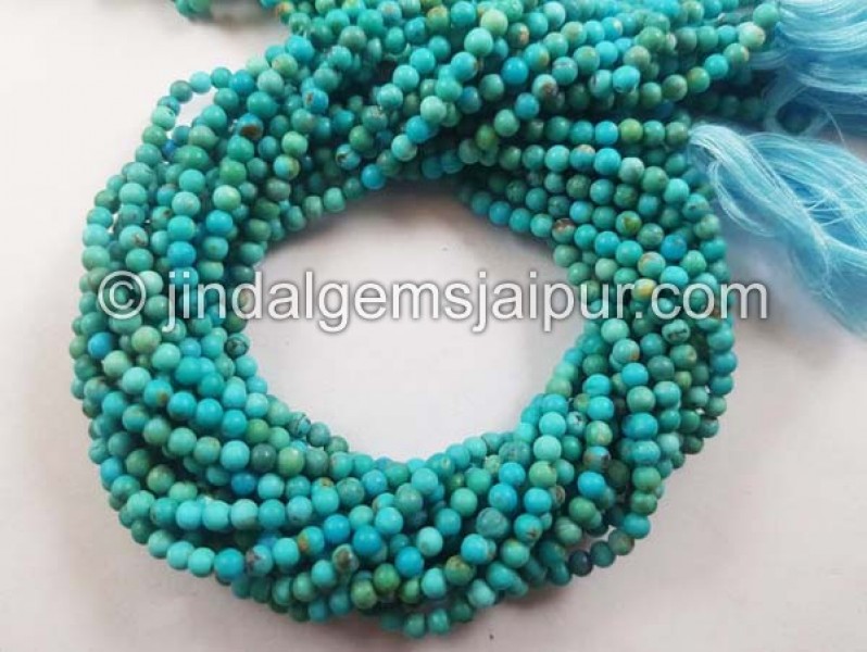 Turquoise smooth Round Shape Balls Beads