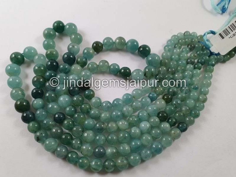 Grandidierite Shaded Smooth Round Balls Beads