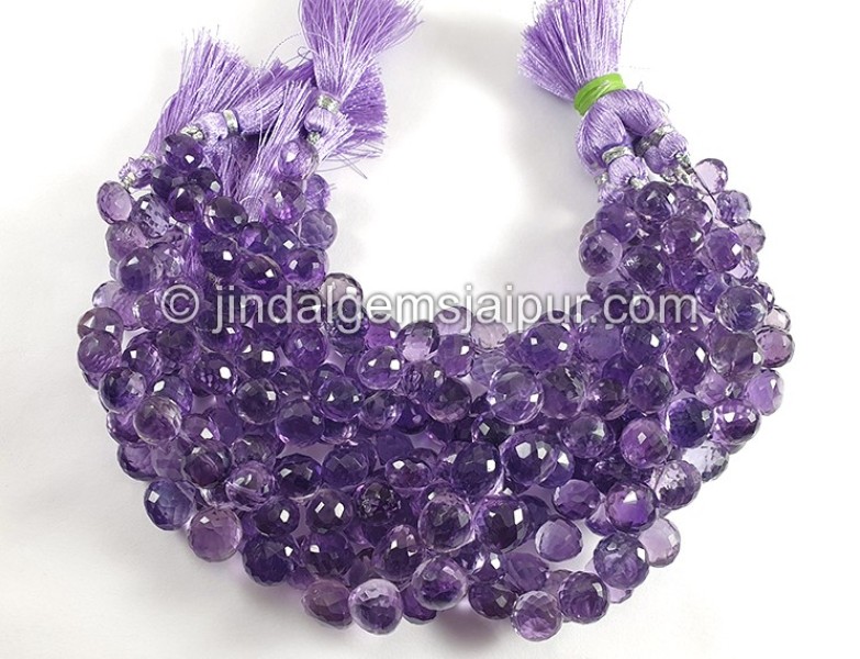 Amethyst Faceted Onion Shape Beads