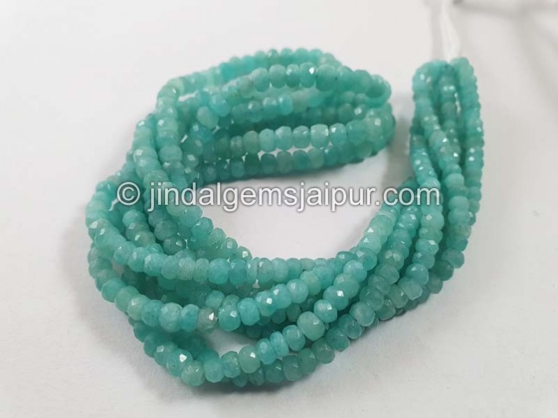 Amazonite Faceted Roundelle Beads