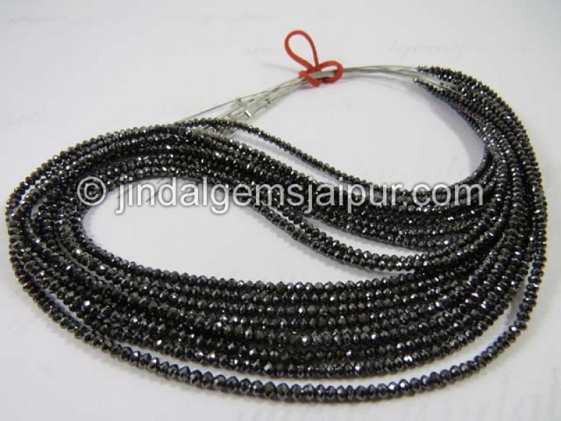 Black Diamond Faceted Roundelle