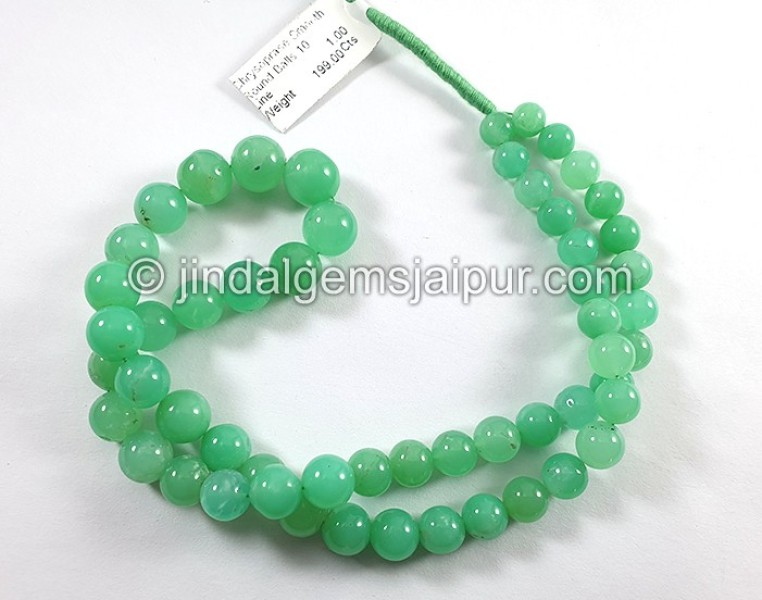 Chrysoprase Smooth Round Balls Shape Beads
