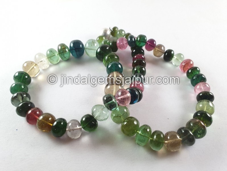 Tourmaline Big Smooth Roundelle Beads