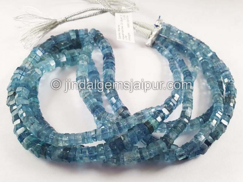 Santa Maria Aquamarine Bolt Shape Beads