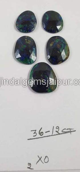 Azurite Malachite Rose Cut  -- DEAZMT56