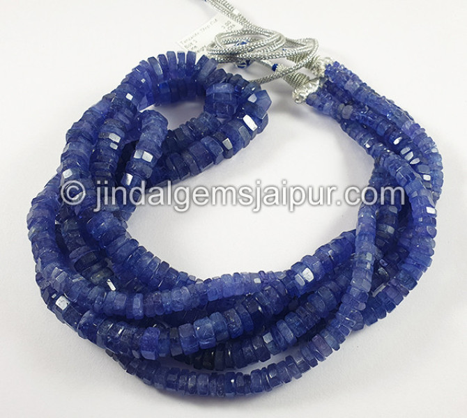 Tanzanite Step Cut Bolt Shape Beads