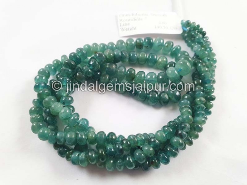 Grandidierite Smooth Roundelle Beads