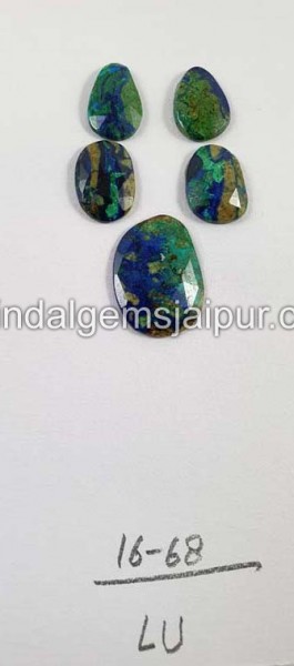 Azurite Malachite Rose Cut  -- DEAZMT36