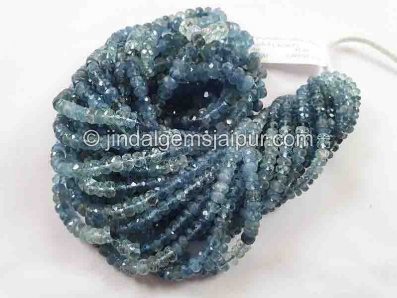 Santa Maria Aquamarine Shaded Faceted Beads