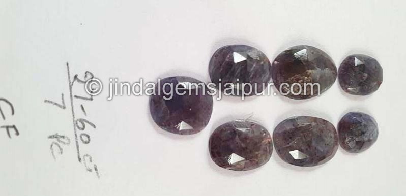 Iolite Sunstone Rose Cut Slices