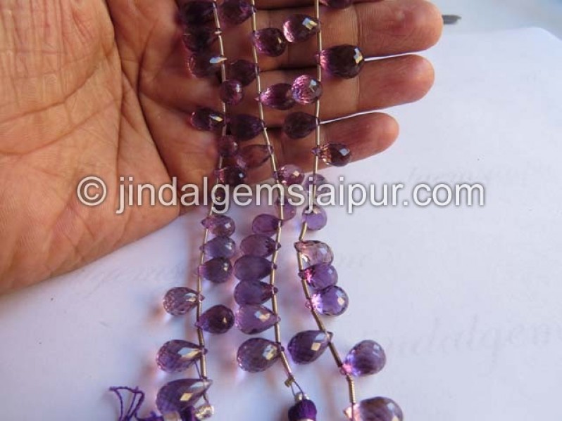 Amethyst Far Faceted Drops