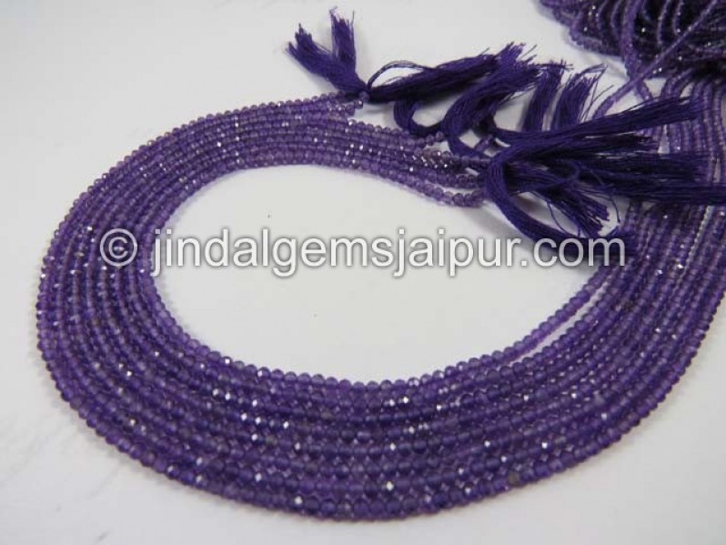 Amethyst Micro Cut Roundelle Beads