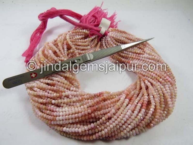 Pink Opal Shaded Micro Cut Round Shape Beads