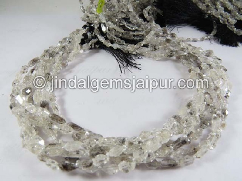 Double Terminated Quartz Rough Nuggets Shape Beads