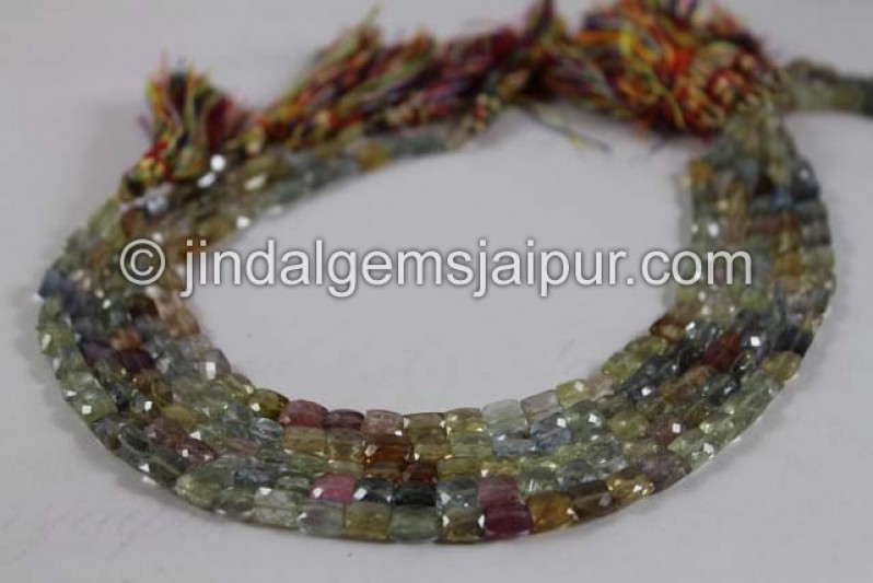 Multi Sapphire Faceted Chicklet