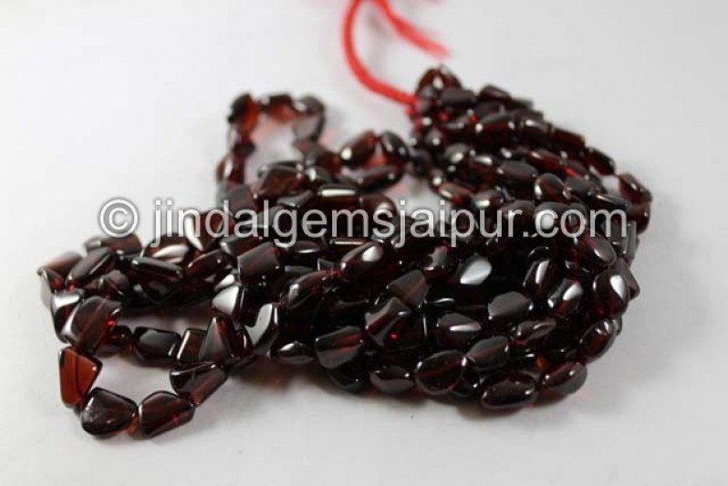 Garnet Far Smooth Nuggets Shape Beads