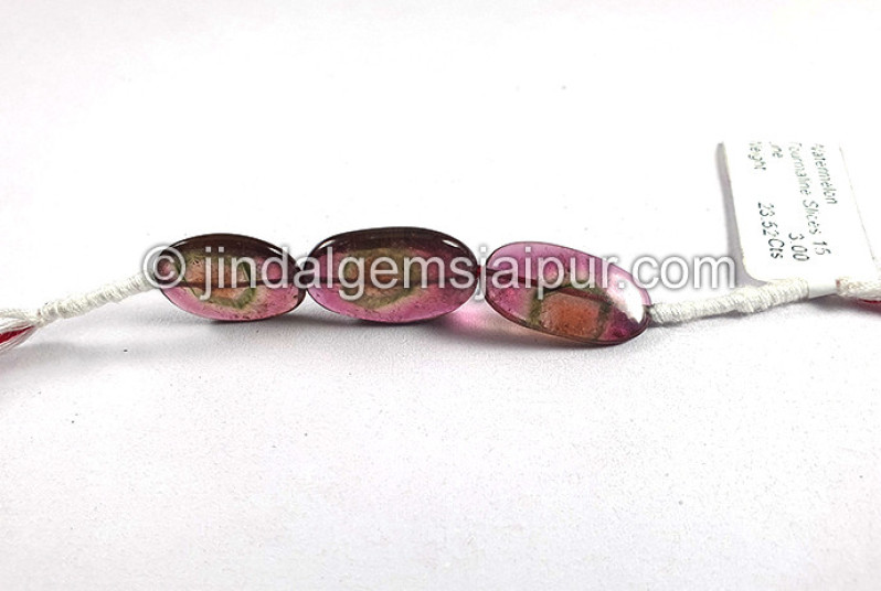 Watermelon Tourmaline Smooth Slices