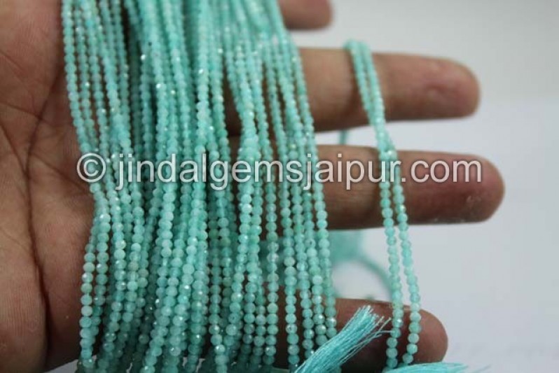 Amazonite Micro Cut Round Beads