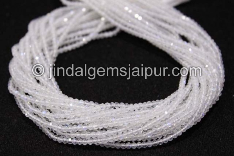 White Rainbow Micro Cut Round Beads