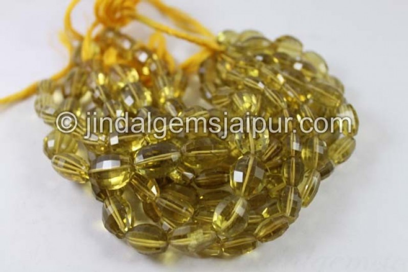 Honey Quartz Far Step Cut Oval Beads