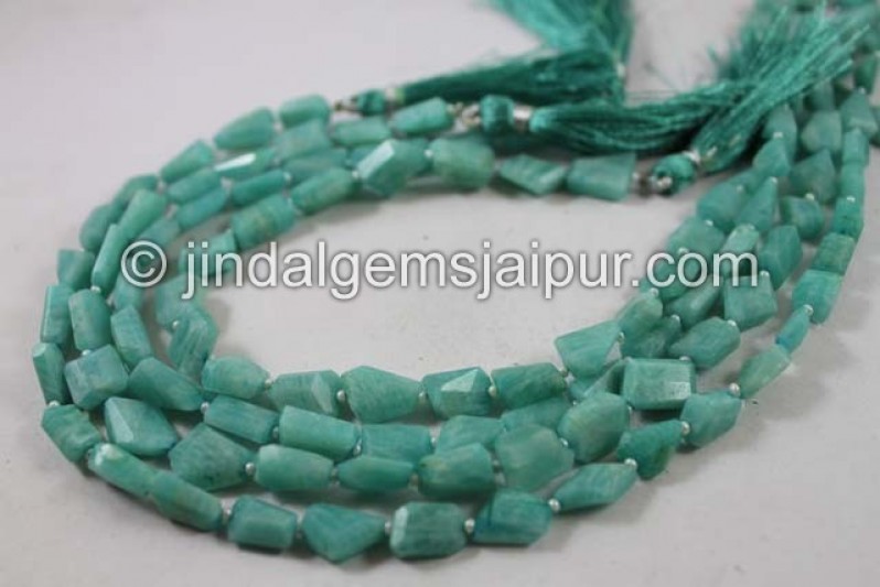 Amazonite Faceted Nugget Beads